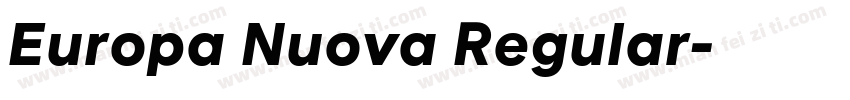 Europa Nuova Regular字体转换
